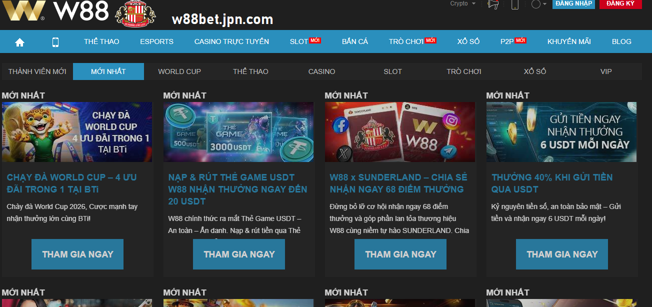 W88 chuong trinh khuyen mai noi bat tai w88